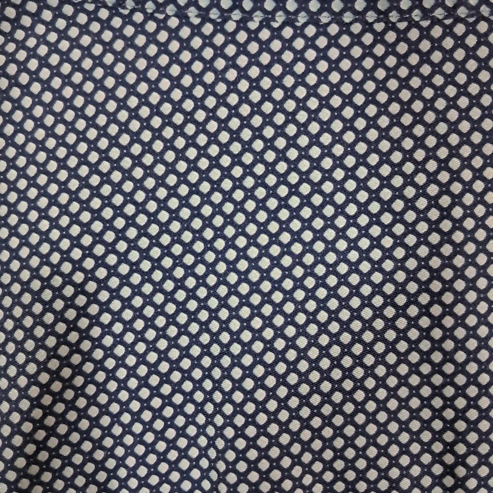 Ted Baker Shirt Mens 6 XL Short Sleeve Blue Geometric‎ Slim Office Pocket Cotton